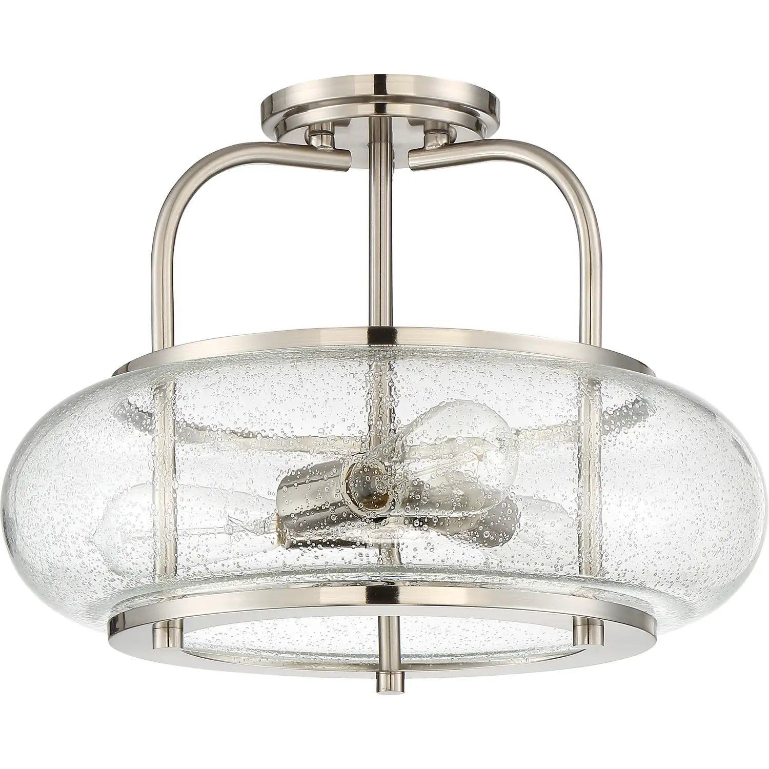 QUOIZEL, TRILOGY SEMI-FLUSH MOUNT, SEMI FLUSH MOUNT LIGHT