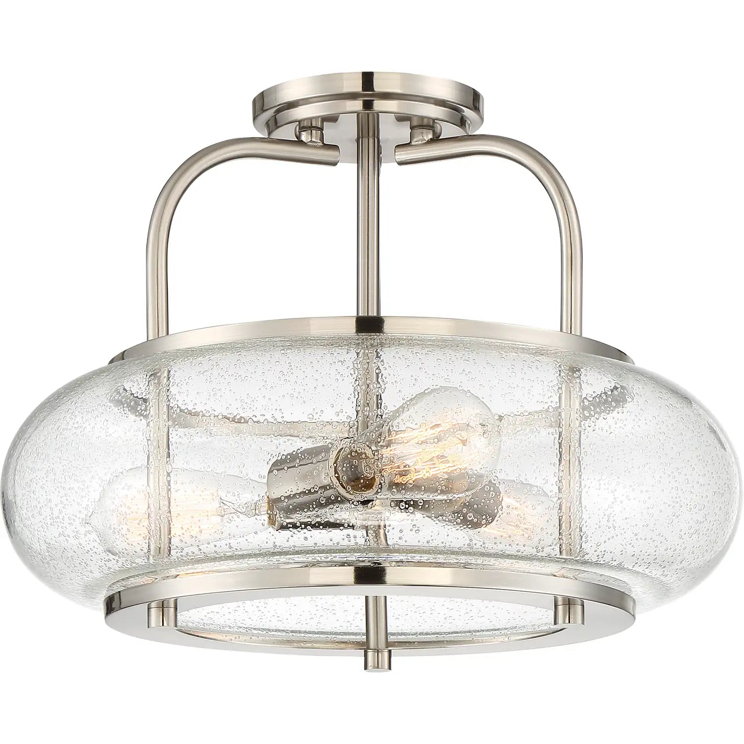 QUOIZEL, TRILOGY SEMI-FLUSH MOUNT, SEMI FLUSH MOUNT LIGHT