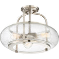 QUOIZEL, TRILOGY SEMI-FLUSH MOUNT, SEMI FLUSH MOUNT LIGHT