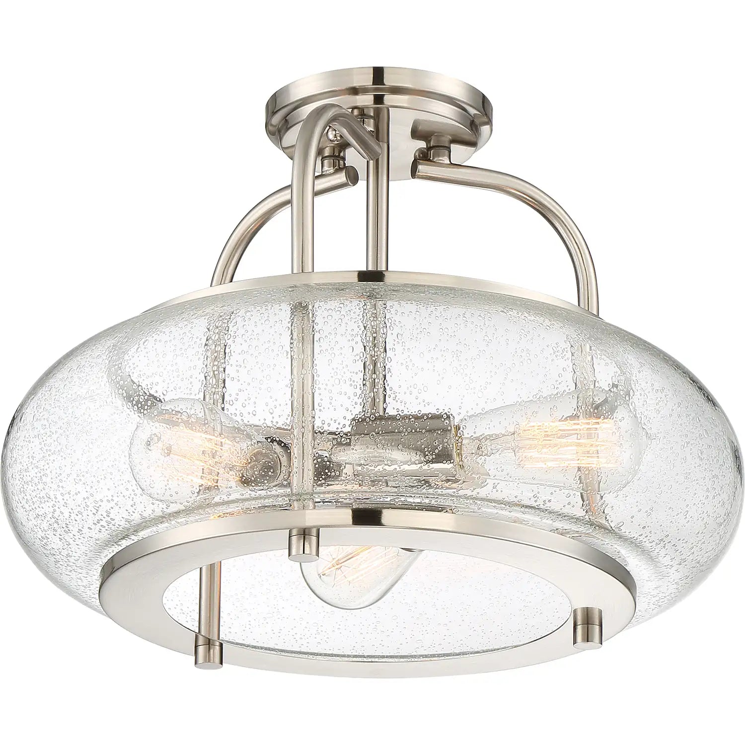 QUOIZEL, TRILOGY SEMI-FLUSH MOUNT, SEMI FLUSH MOUNT LIGHT
