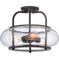 QUOIZEL, TRILOGY SEMI-FLUSH MOUNT, SEMI FLUSH MOUNT LIGHT