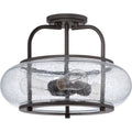 QUOIZEL, TRILOGY SEMI-FLUSH MOUNT, SEMI FLUSH MOUNT LIGHT