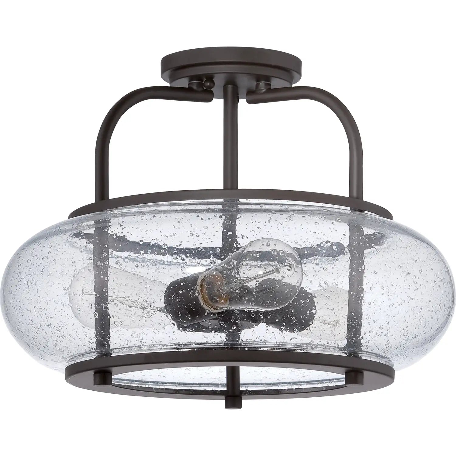 QUOIZEL, TRILOGY SEMI-FLUSH MOUNT, SEMI FLUSH MOUNT LIGHT