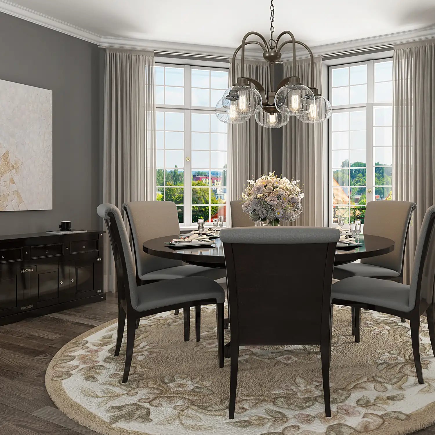 QUOIZEL, TRILOGY CHANDELIER, CHANDELIER LIGHT