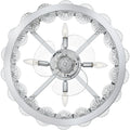QUOIZEL, TERRAROCK FANDELIER, SEMI FLUSH MOUNT LIGHT