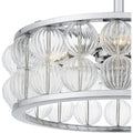QUOIZEL, TERRAROCK FANDELIER, SEMI FLUSH MOUNT LIGHT