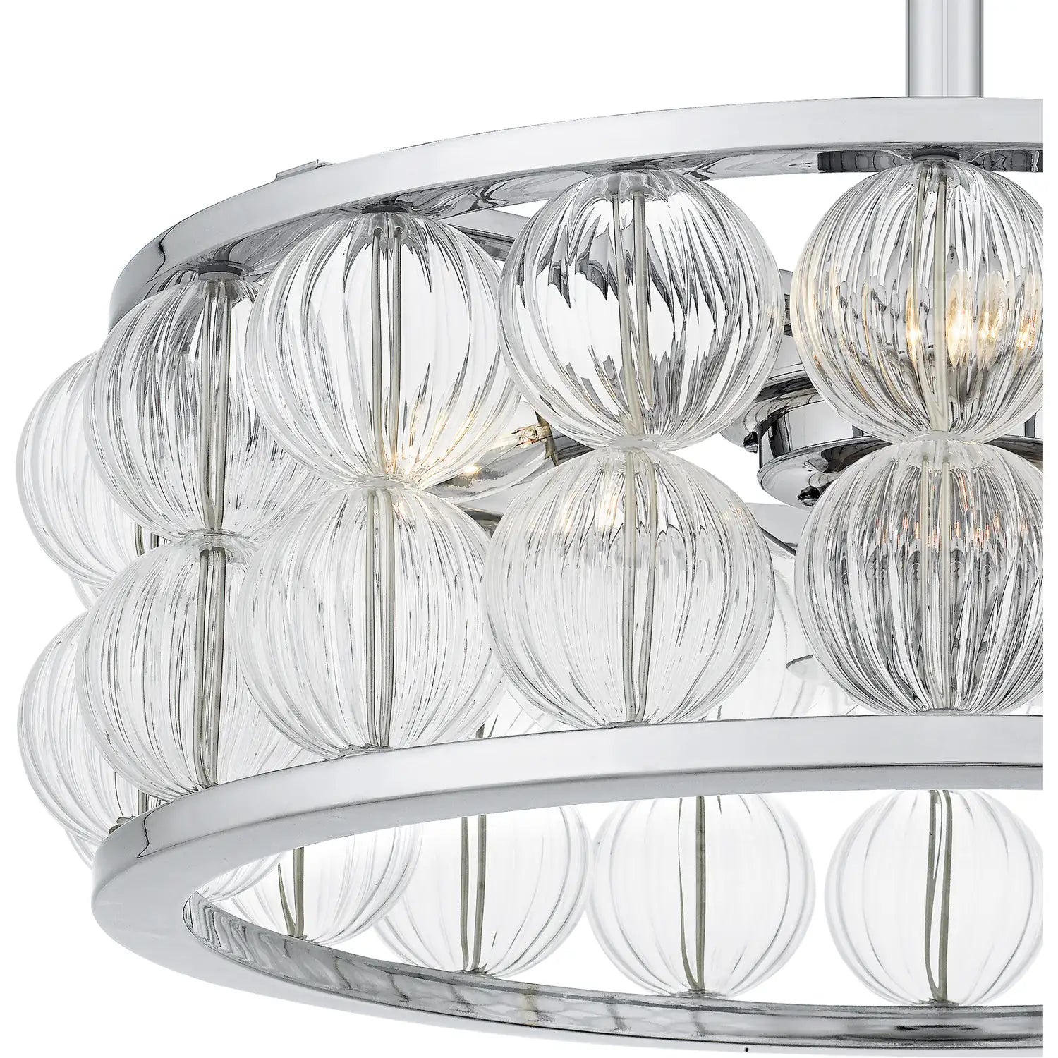 QUOIZEL, TERRAROCK FANDELIER, SEMI FLUSH MOUNT LIGHT