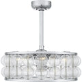QUOIZEL, TERRAROCK FANDELIER, SEMI FLUSH MOUNT LIGHT