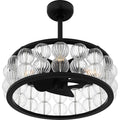 QUOIZEL, TERRAROCK FANDELIER, SEMI FLUSH MOUNT LIGHT