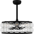 QUOIZEL, TERRAROCK FANDELIER, SEMI FLUSH MOUNT LIGHT