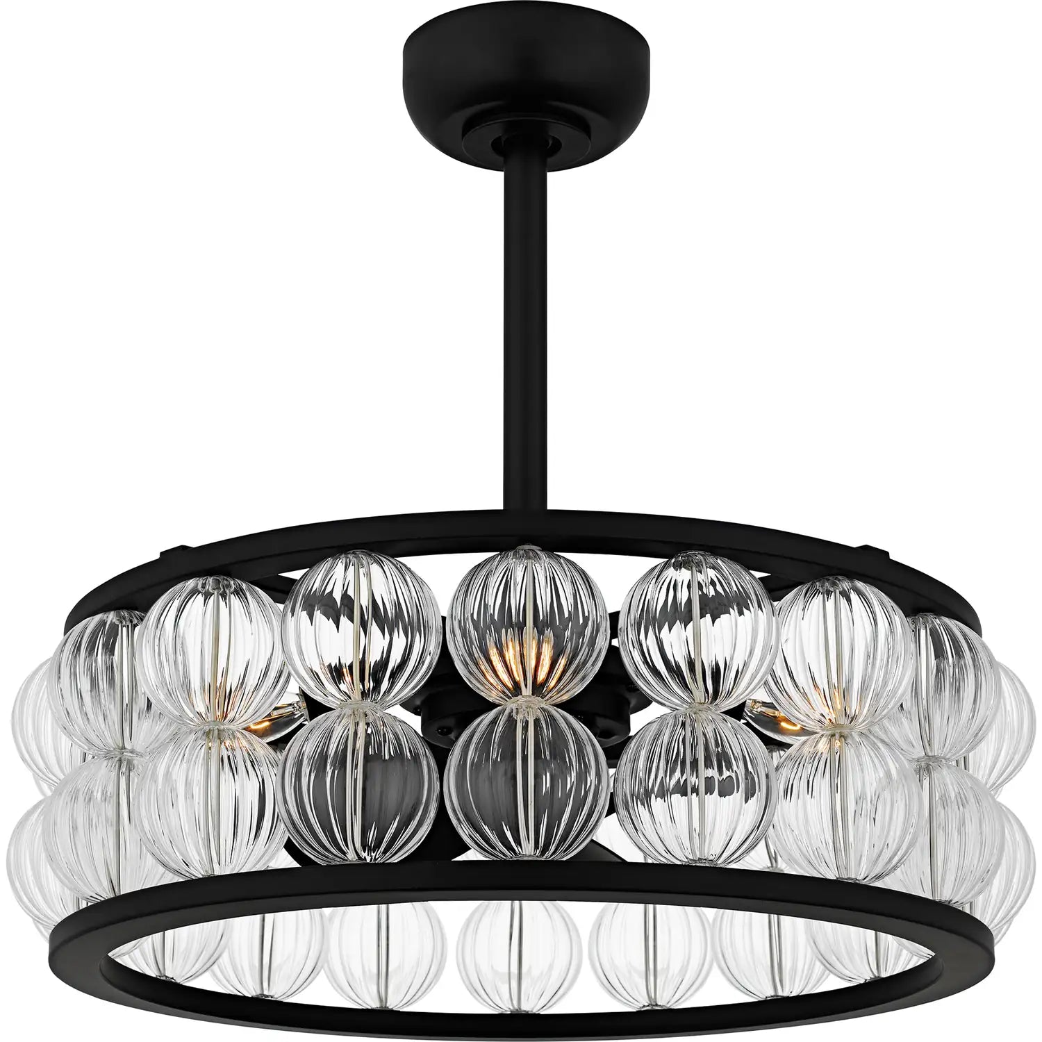 QUOIZEL, TERRAROCK FANDELIER, SEMI FLUSH MOUNT LIGHT