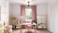 QUOIZEL, TERRAROCK FANDELIER, SEMI FLUSH MOUNT LIGHT