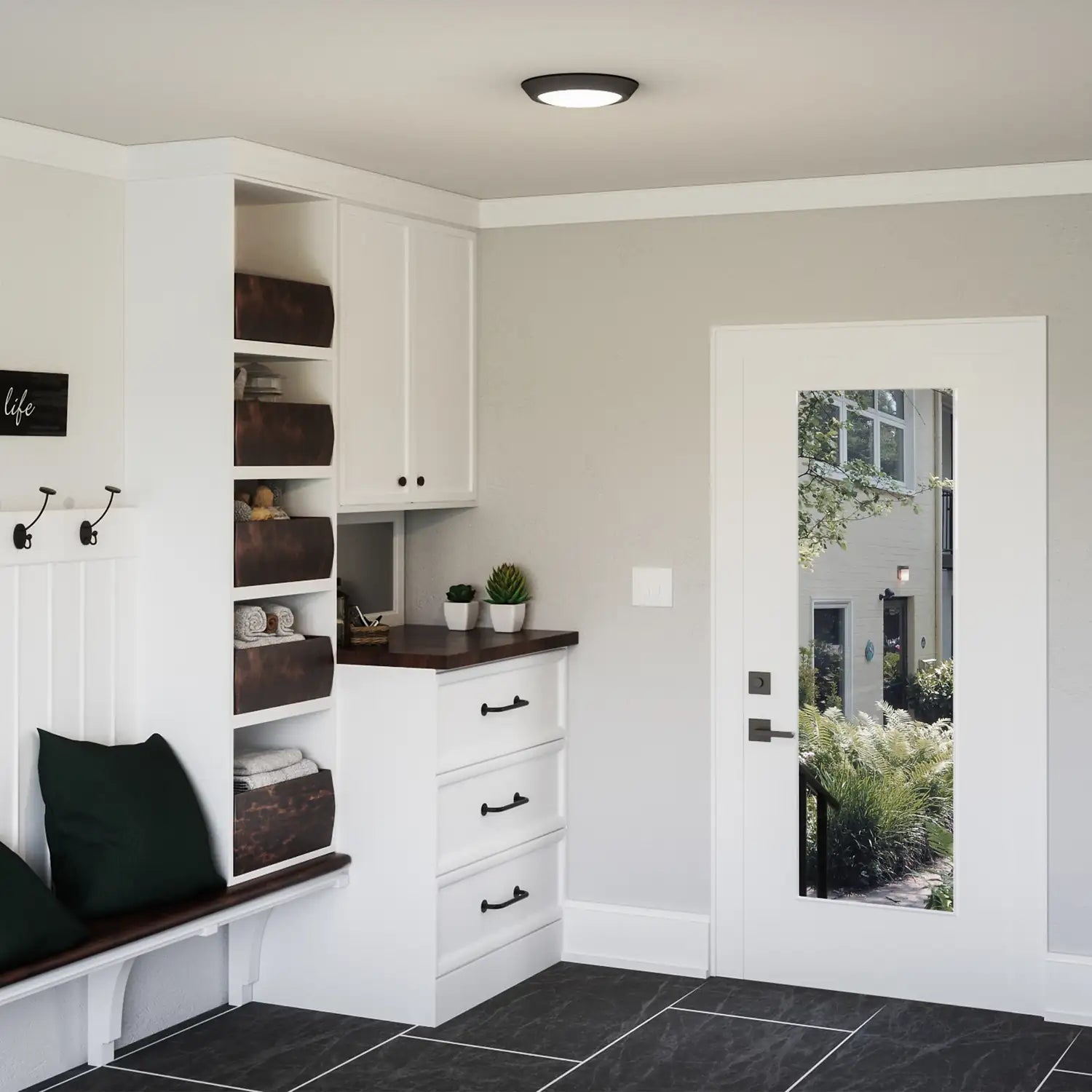 QUOIZEL, VERGE FLUSH MOUNT, FLUSH MOUNT CEILING LIGHTS