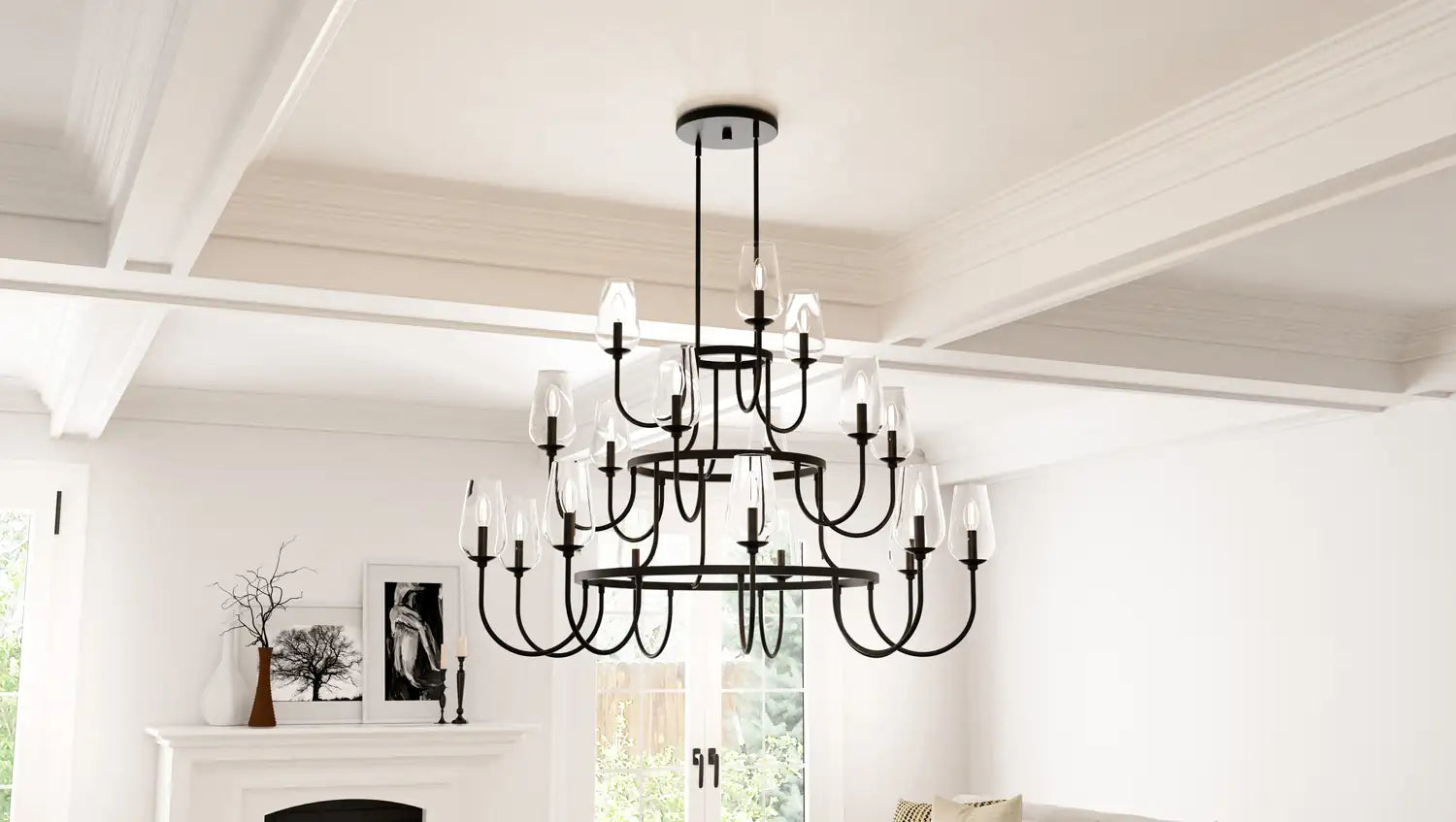 QUOIZEL, VISCOUNT CHANDELIER, CHANDELIER LIGHT