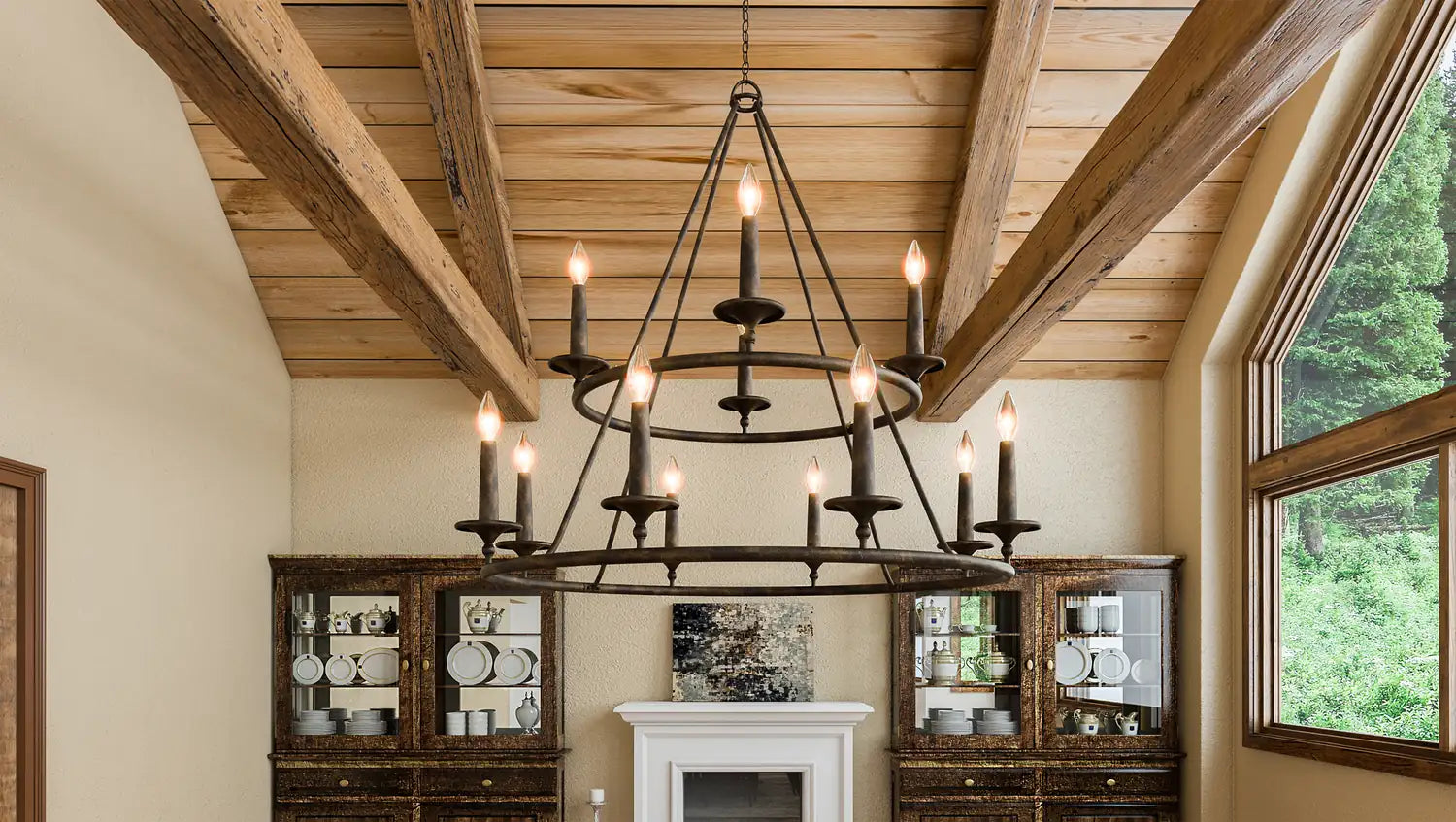 QUOIZEL, VOYAGER CHANDELIER, CHANDELIER LIGHT