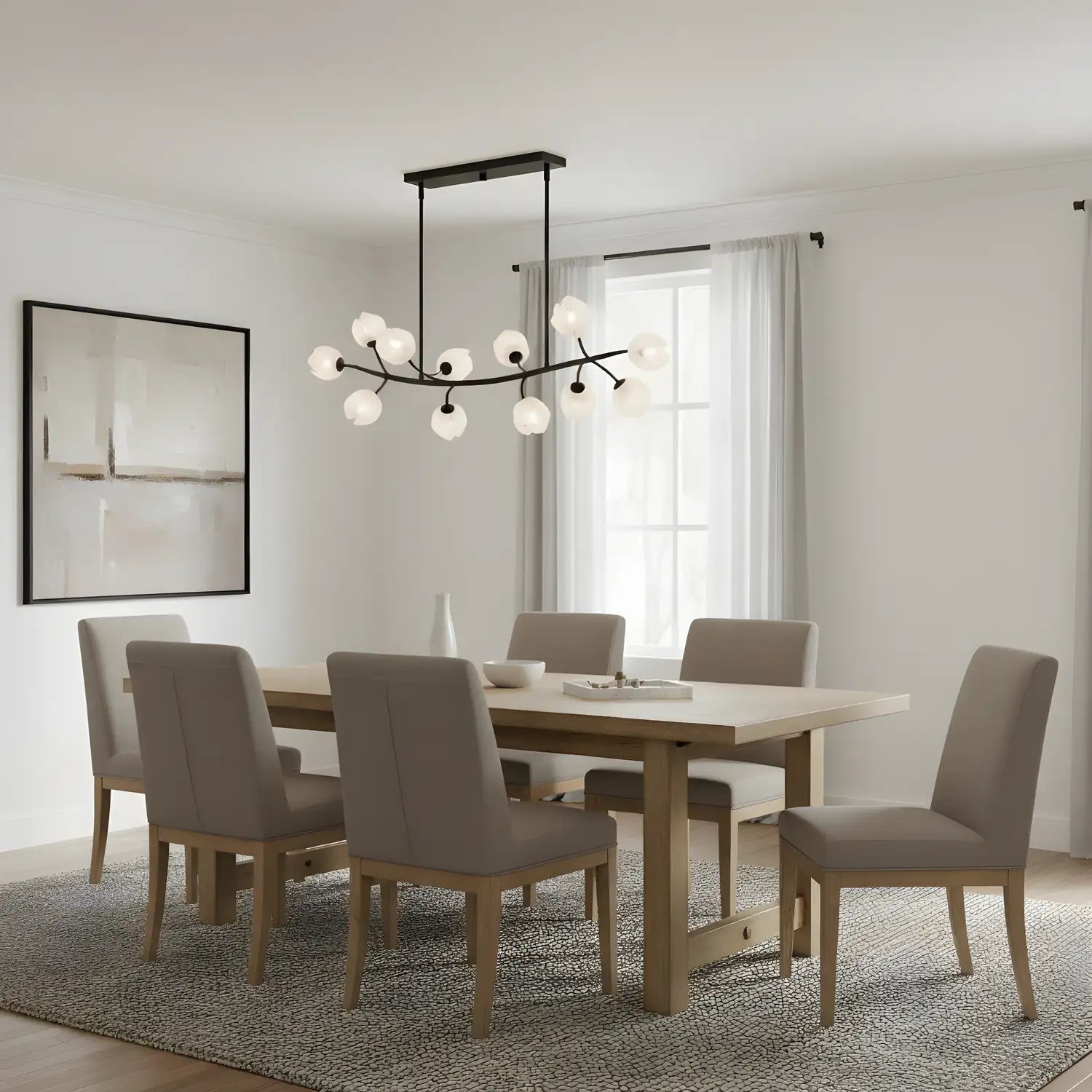 QUOIZEL, WALKER ISLAND CHANDELIER, LINEAR LIGHT