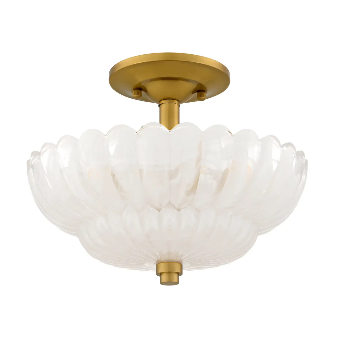 QUOIZEL, WHITECAP SEMI-FLUSH MOUNT, SEMI FLUSH MOUNT LIGHT