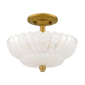 QUOIZEL, WHITECAP SEMI-FLUSH MOUNT, SEMI FLUSH MOUNT LIGHT