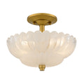 QUOIZEL, WHITECAP SEMI-FLUSH MOUNT, SEMI FLUSH MOUNT LIGHT