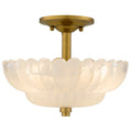 QUOIZEL, WHITECAP SEMI-FLUSH MOUNT, SEMI FLUSH MOUNT LIGHT