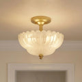 QUOIZEL, WHITECAP SEMI-FLUSH MOUNT, SEMI FLUSH MOUNT LIGHT