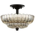 QUOIZEL, WHITECAP SEMI-FLUSH MOUNT, SEMI FLUSH MOUNT LIGHT