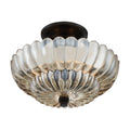 QUOIZEL, WHITECAP SEMI-FLUSH MOUNT, SEMI FLUSH MOUNT LIGHT