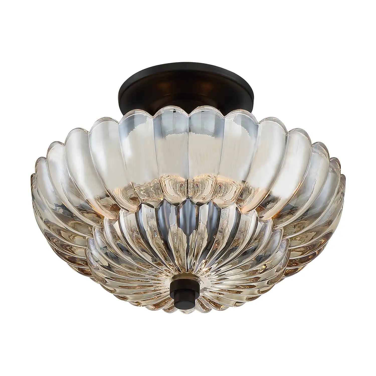 QUOIZEL, WHITECAP SEMI-FLUSH MOUNT, SEMI FLUSH MOUNT LIGHT