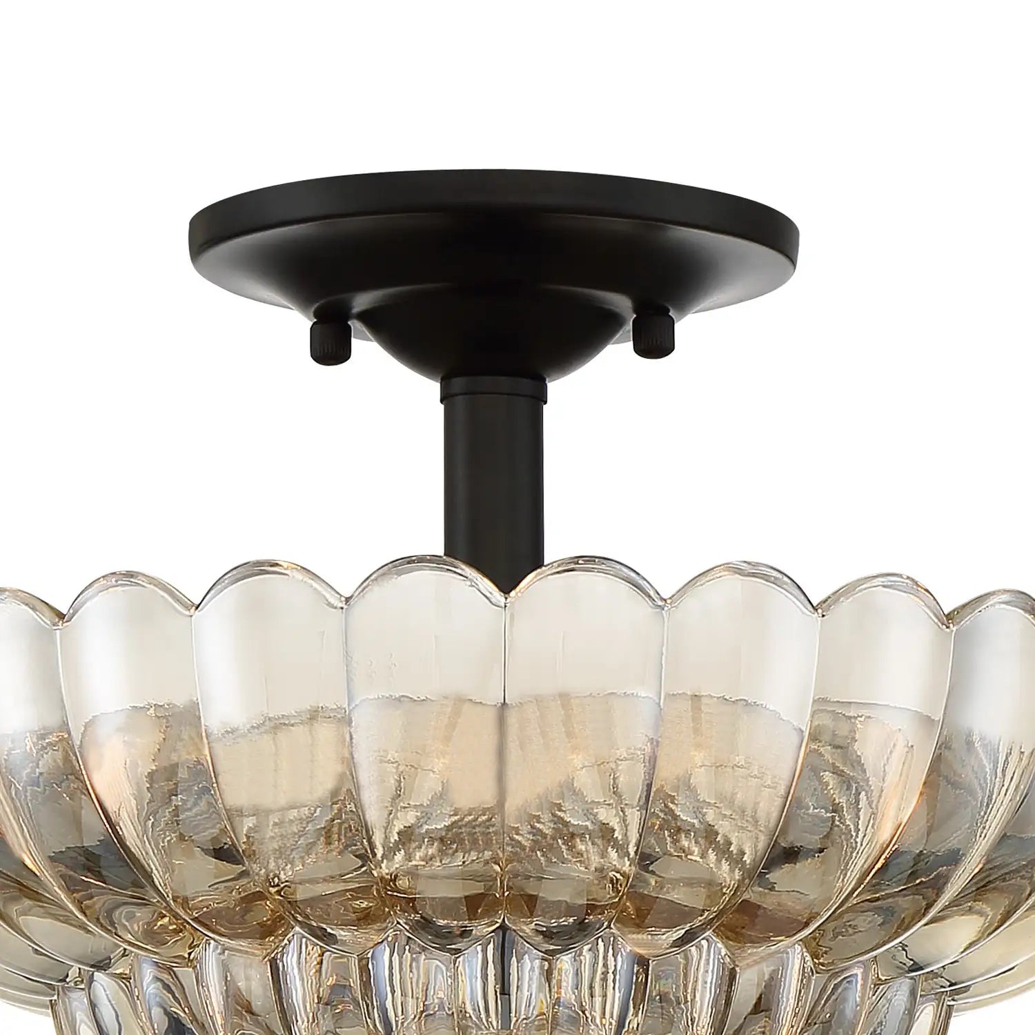 QUOIZEL, WHITECAP SEMI-FLUSH MOUNT, SEMI FLUSH MOUNT LIGHT