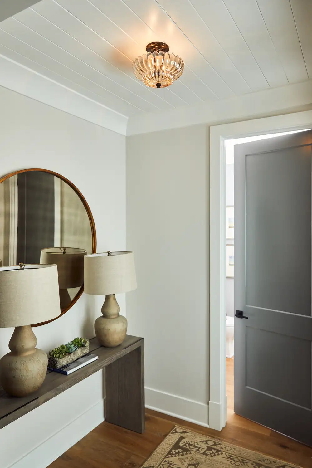 QUOIZEL, WHITECAP SEMI-FLUSH MOUNT, SEMI FLUSH MOUNT LIGHT