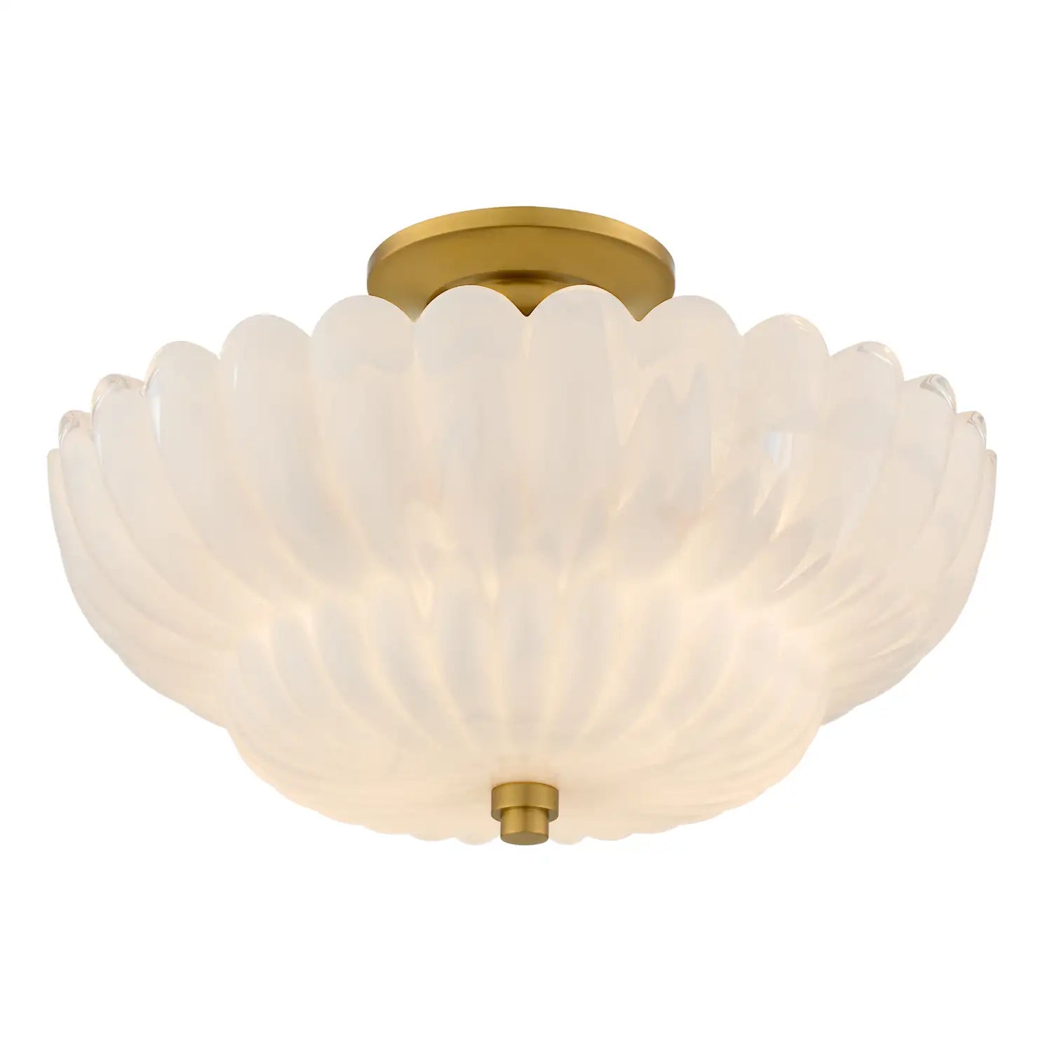 QUOIZEL, WHITECAP SEMI-FLUSH MOUNT, SEMI FLUSH MOUNT LIGHT