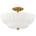 QUOIZEL, WHITECAP SEMI-FLUSH MOUNT, SEMI FLUSH MOUNT LIGHT