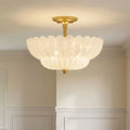 QUOIZEL, WHITECAP SEMI-FLUSH MOUNT, SEMI FLUSH MOUNT LIGHT