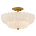 QUOIZEL, WHITECAP SEMI-FLUSH MOUNT, SEMI FLUSH MOUNT LIGHT