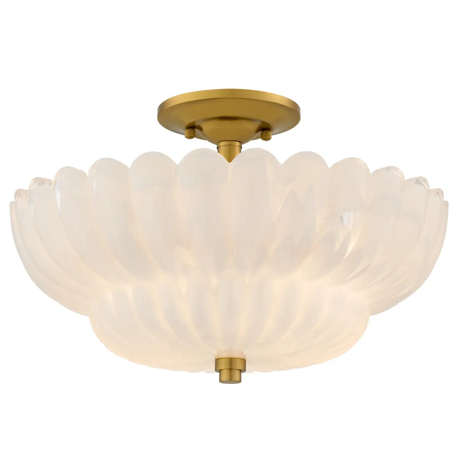 QUOIZEL, WHITECAP SEMI-FLUSH MOUNT, SEMI FLUSH MOUNT LIGHT