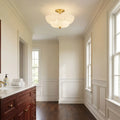QUOIZEL, WHITECAP SEMI-FLUSH MOUNT, SEMI FLUSH MOUNT LIGHT
