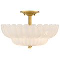 QUOIZEL, WHITECAP SEMI-FLUSH MOUNT, SEMI FLUSH MOUNT LIGHT