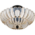 QUOIZEL, WHITECAP SEMI-FLUSH MOUNT, SEMI FLUSH MOUNT LIGHT