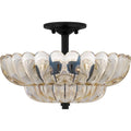 QUOIZEL, WHITECAP SEMI-FLUSH MOUNT, SEMI FLUSH MOUNT LIGHT