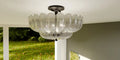 QUOIZEL, WHITECAP SEMI-FLUSH MOUNT, SEMI FLUSH MOUNT LIGHT