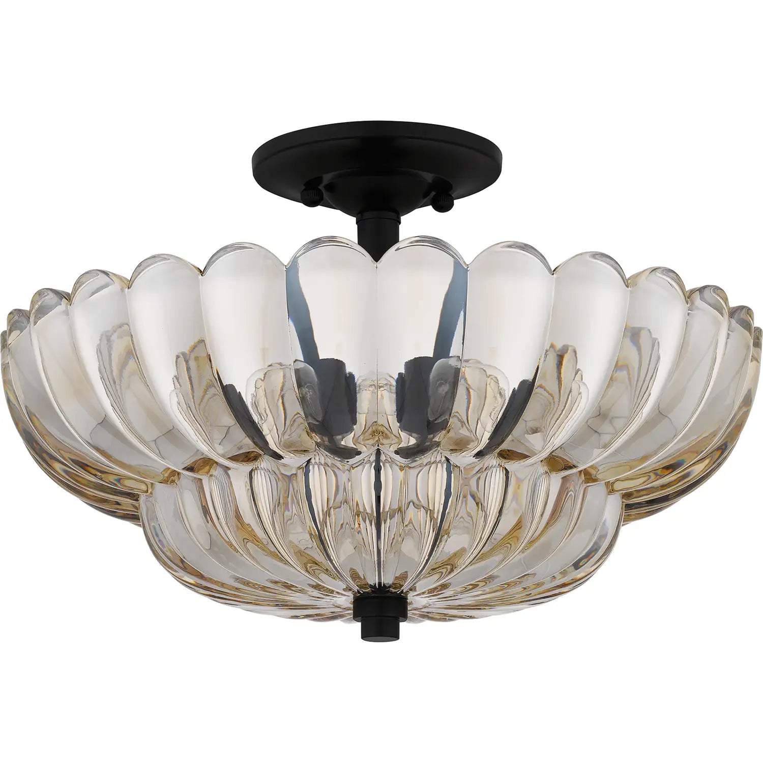 QUOIZEL, WHITECAP SEMI-FLUSH MOUNT, SEMI FLUSH MOUNT LIGHT