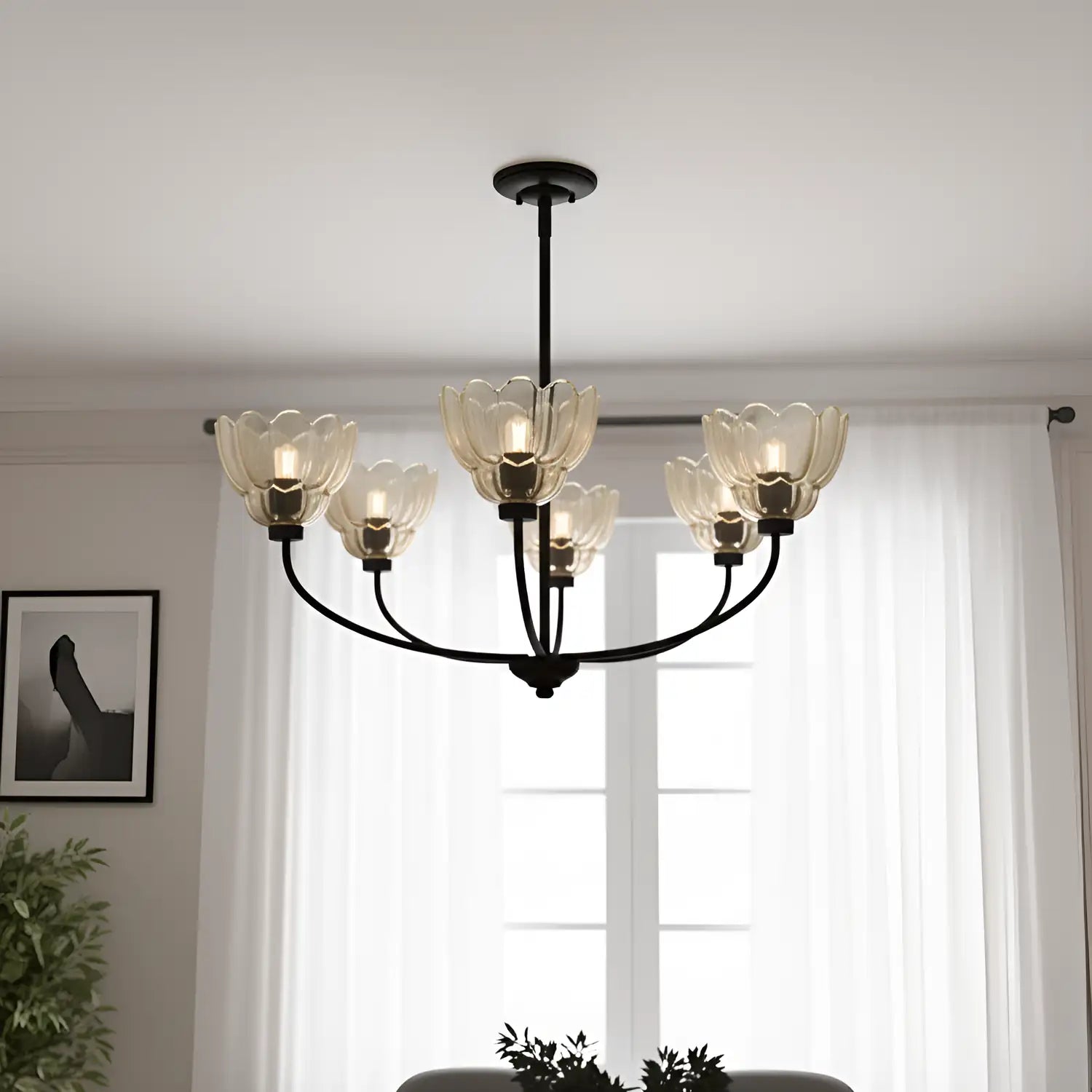 QUOIZEL, WHITECAP CHANDELIER, CHANDELIER LIGHT