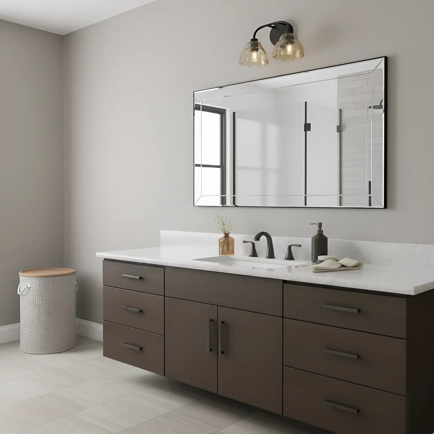 QUOIZEL, WHITECAP BATH LIGHT, BATH VANITY LIGHT