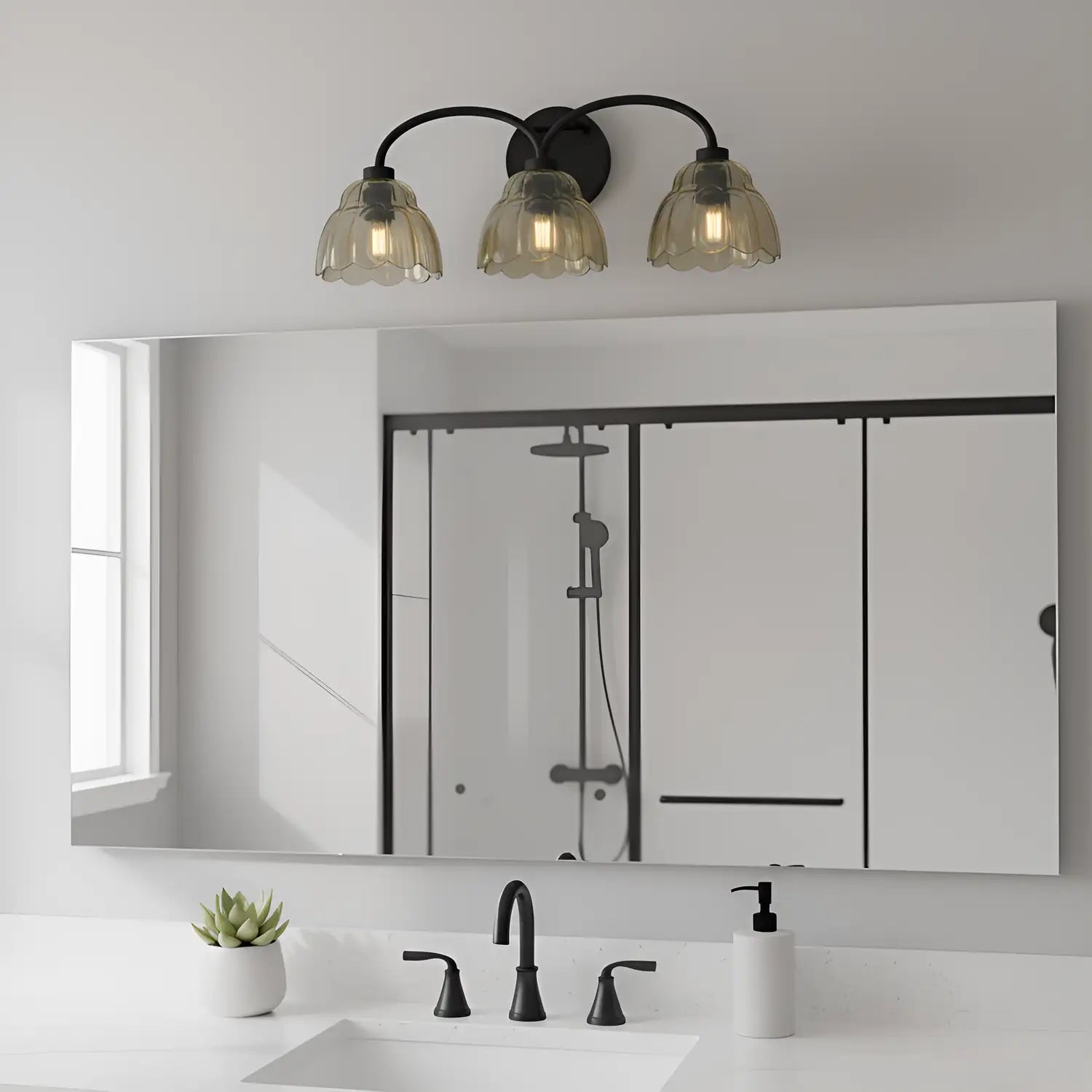 QUOIZEL, WHITECAP BATH LIGHT, BATH VANITY LIGHT