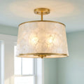 QUOIZEL, WINDLEY SEMI-FLUSH MOUNT, SEMI FLUSH MOUNT LIGHT