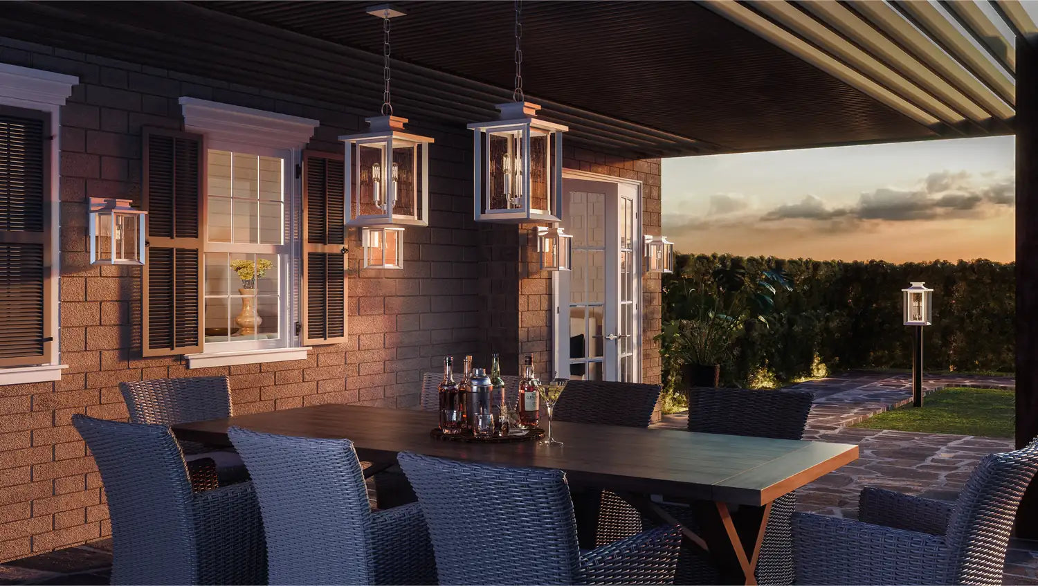 QUOIZEL, WAKEFIELD OUTDOOR LANTERN, OUTDOOR CEILING LIGHTS