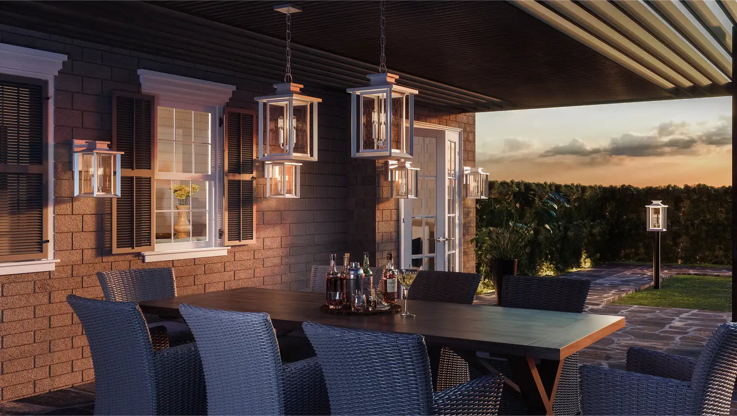QUOIZEL, WAKEFIELD OUTDOOR LANTERN, OUTDOOR CEILING LIGHTS
