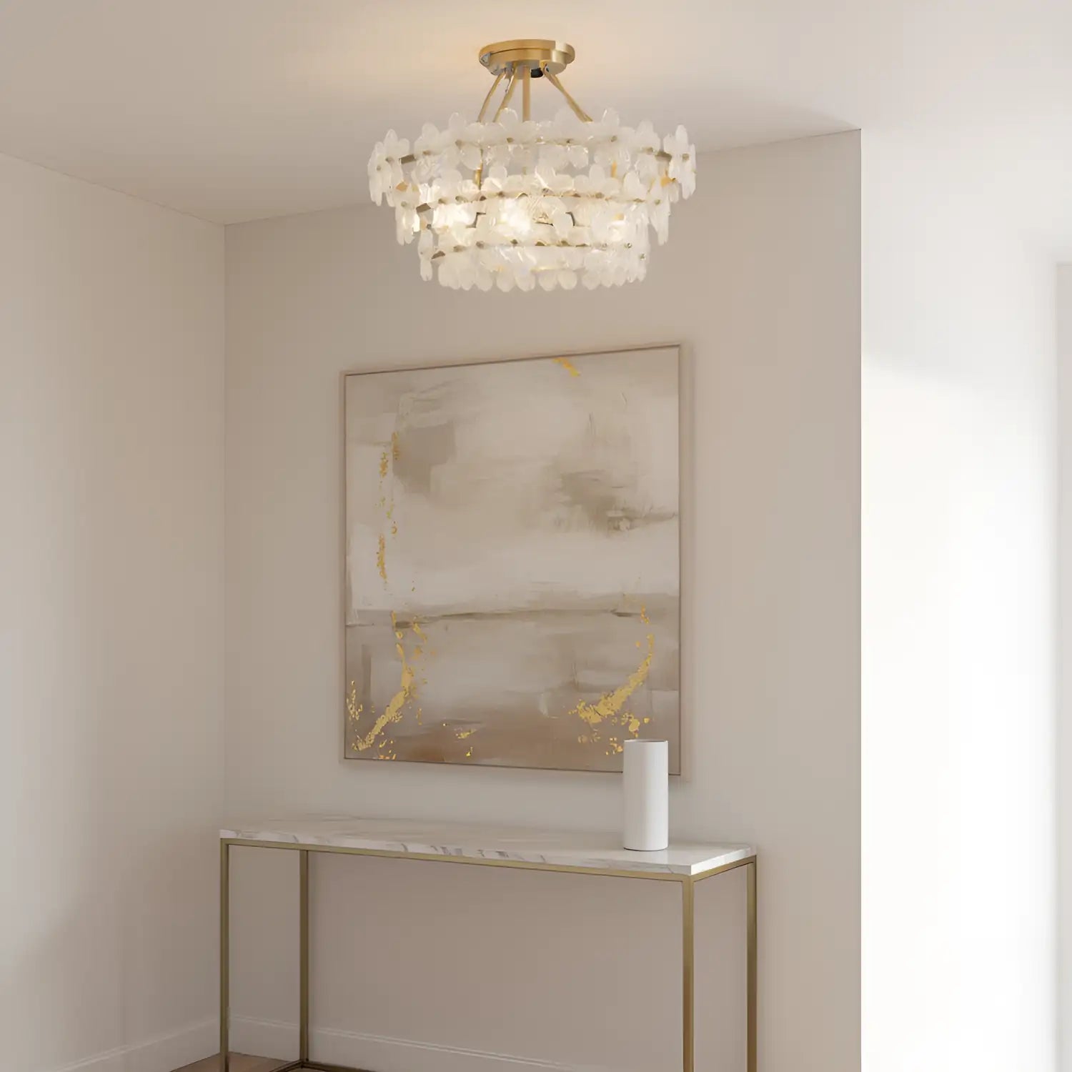 QUOIZEL, WRIGHT SEMI-FLUSH MOUNT, SEMI FLUSH MOUNT LIGHT