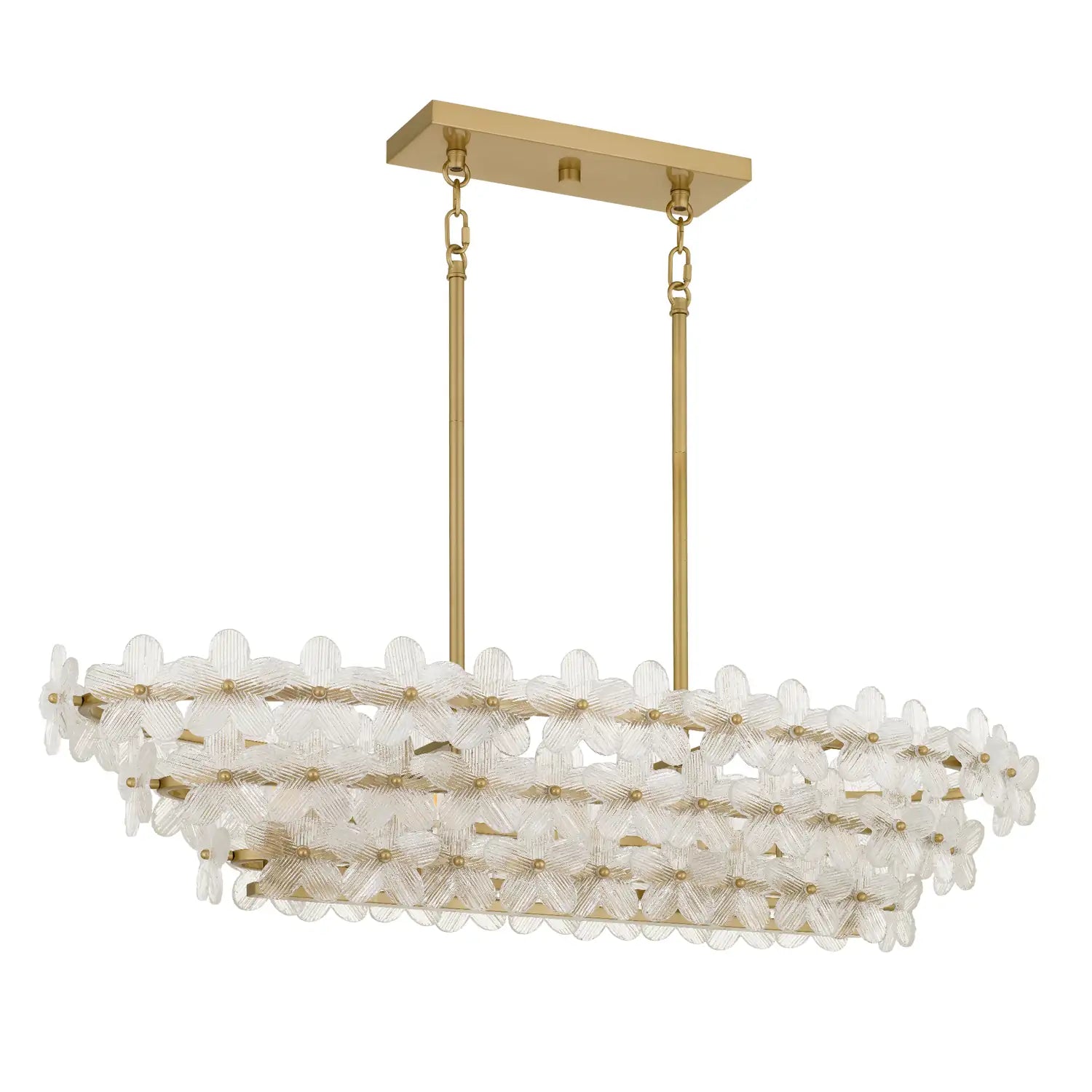 QUOIZEL, WRIGHT ISLAND CHANDELIER, LINEAR LIGHT