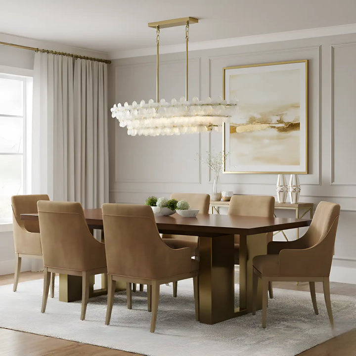 QUOIZEL, WRIGHT ISLAND CHANDELIER, LINEAR LIGHT